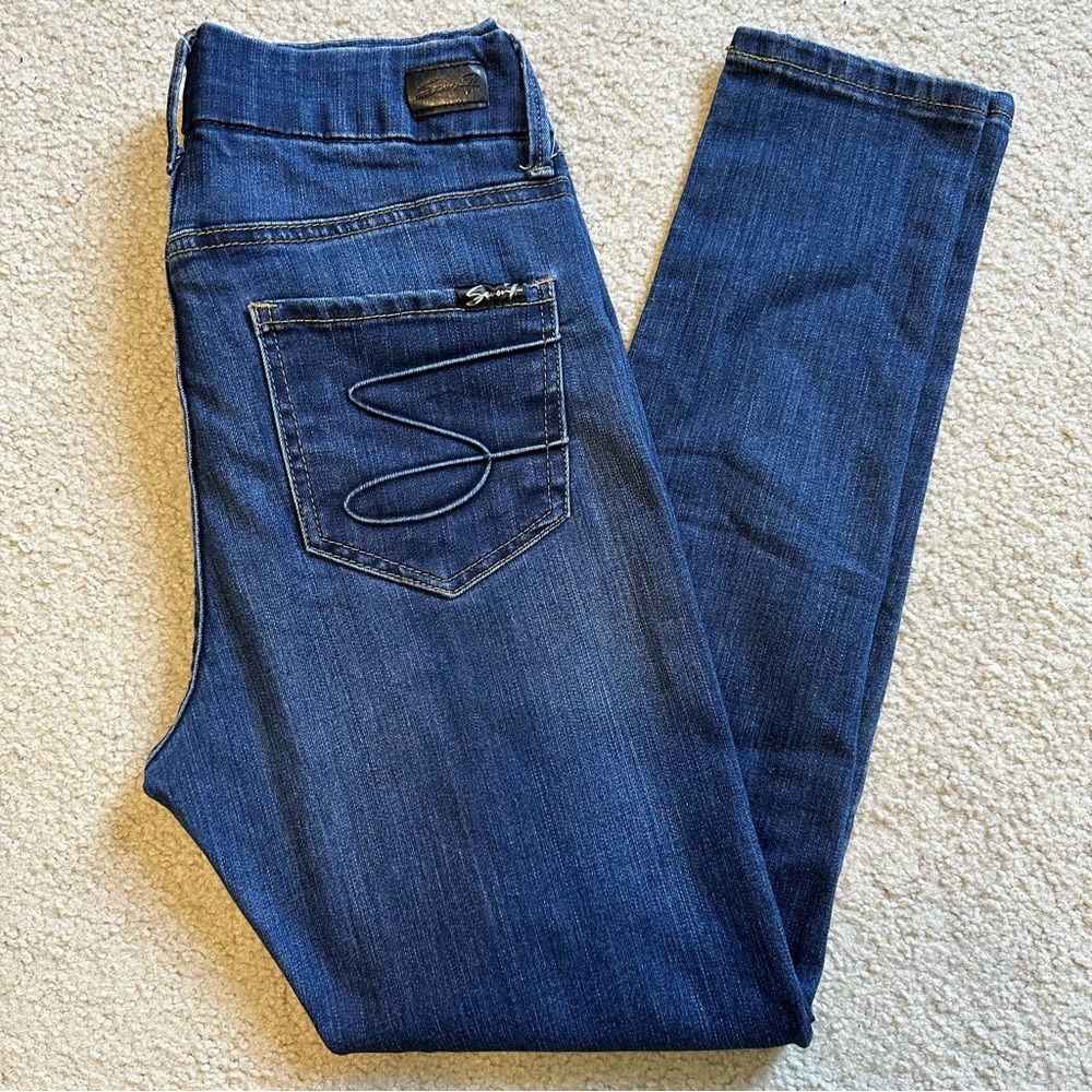 SEVEN7 Ultra High Rise Skinny Tummyless Size 6
